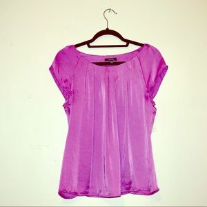 Purple silky shirt